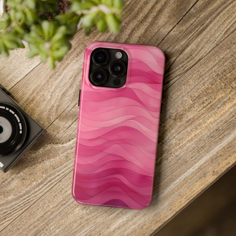 Watercolor Pink Wave Phone Case 3