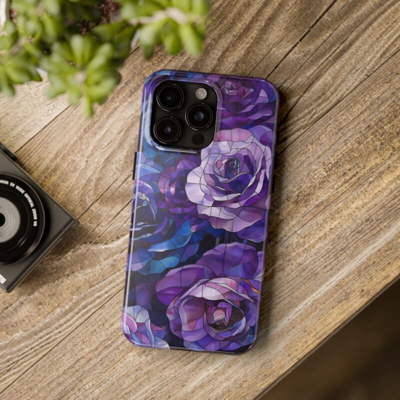 Floral Stained Glass Art Phone Case 3