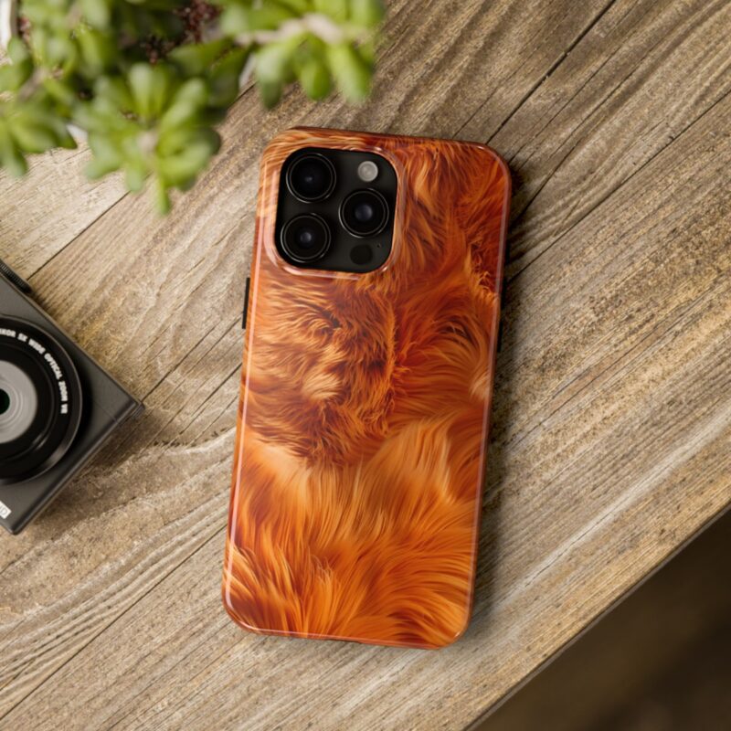 Orange Fur Bliss Phone Case 3