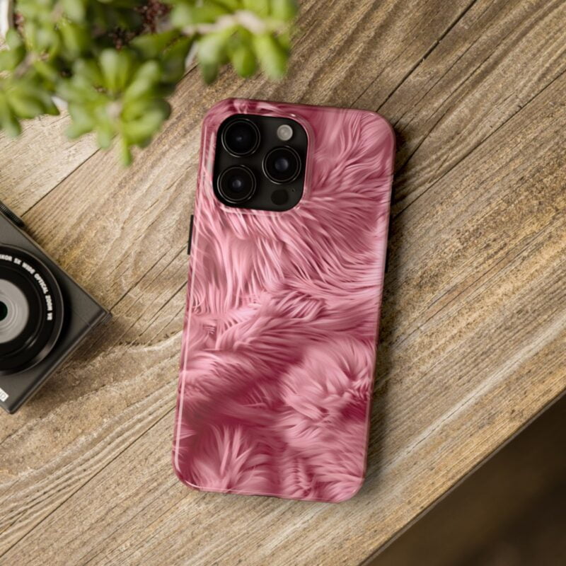 Furry Pastel Pink Delight Phone Case 3