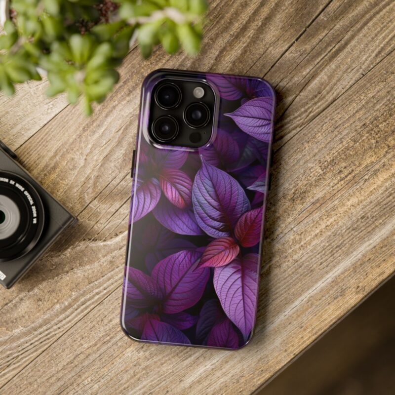 Purple Leaf Luster Phone Case 3