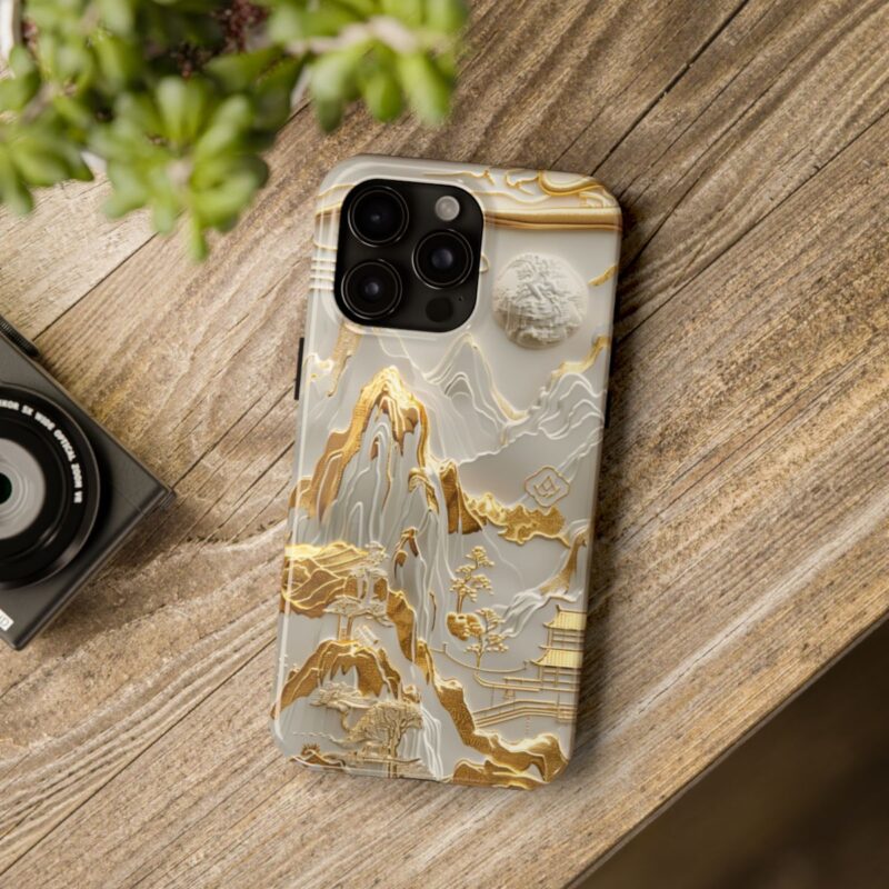 Gilded Landscape Paper Art Phone Case 3