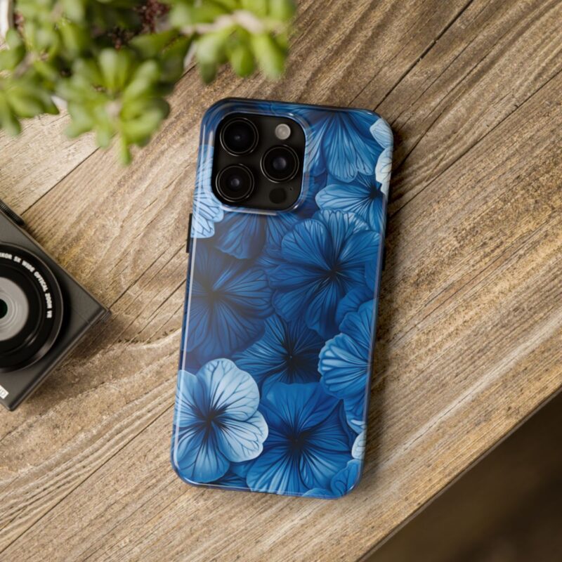 Shibori Flower Tessellations Phone Case - Image 5