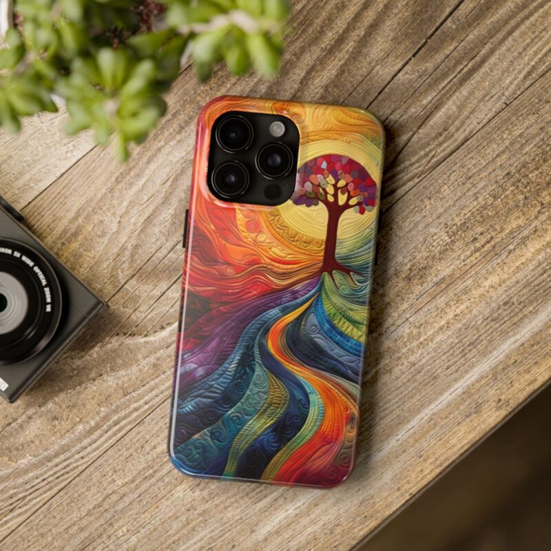 Enchanting Medieval Quilt Phone Case - Image 5