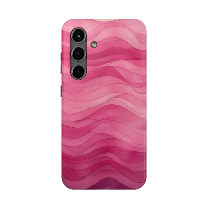 Watercolor Pink Wave Phone Case 4