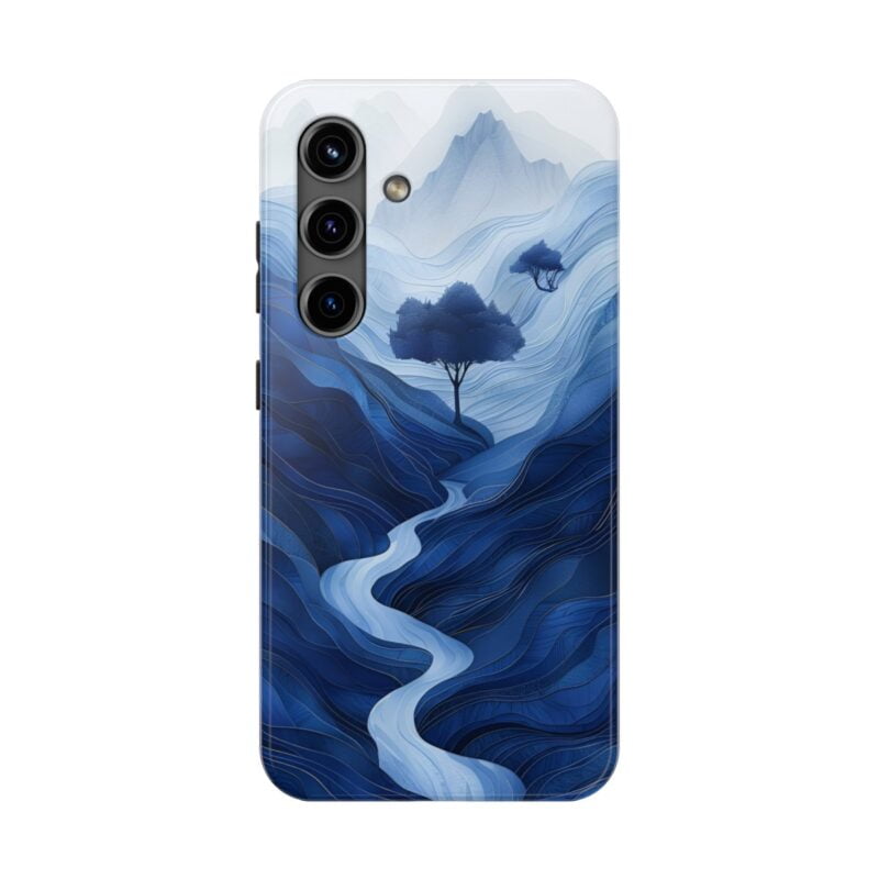 Whimsical Mountain Flat Paper Cut Phone Case 4