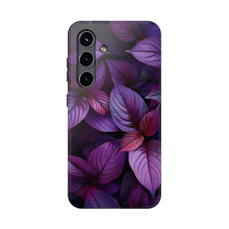 Purple Leaf Luster Phone Case 4