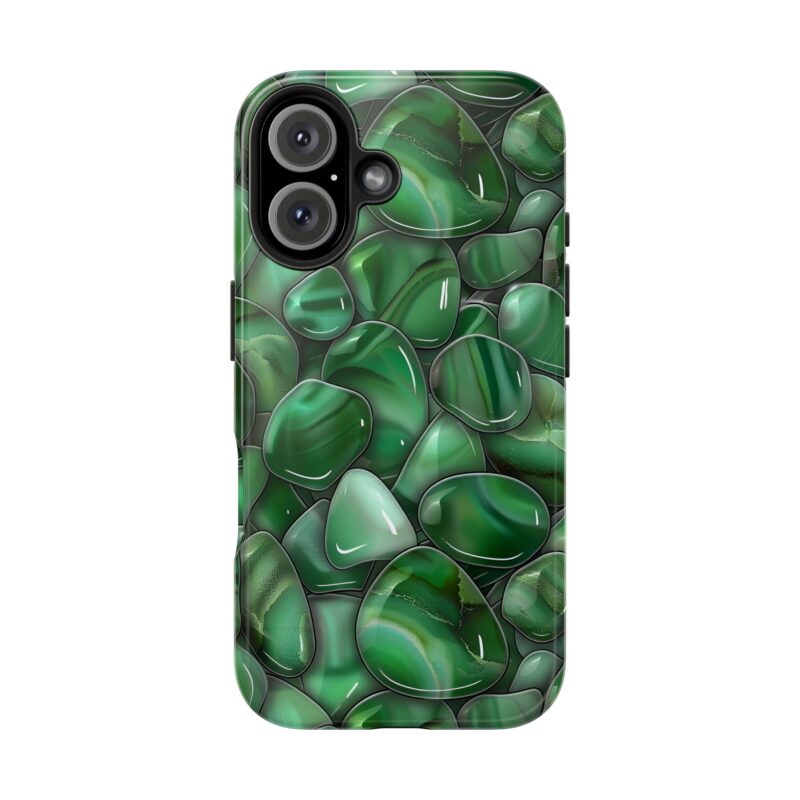 Jade Green Pebbles iPhone 16 Case