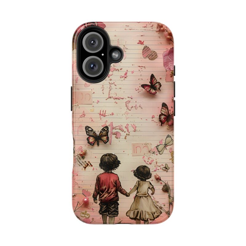 Cute Childhood Buddies Junk Journal iPhone 16 Case