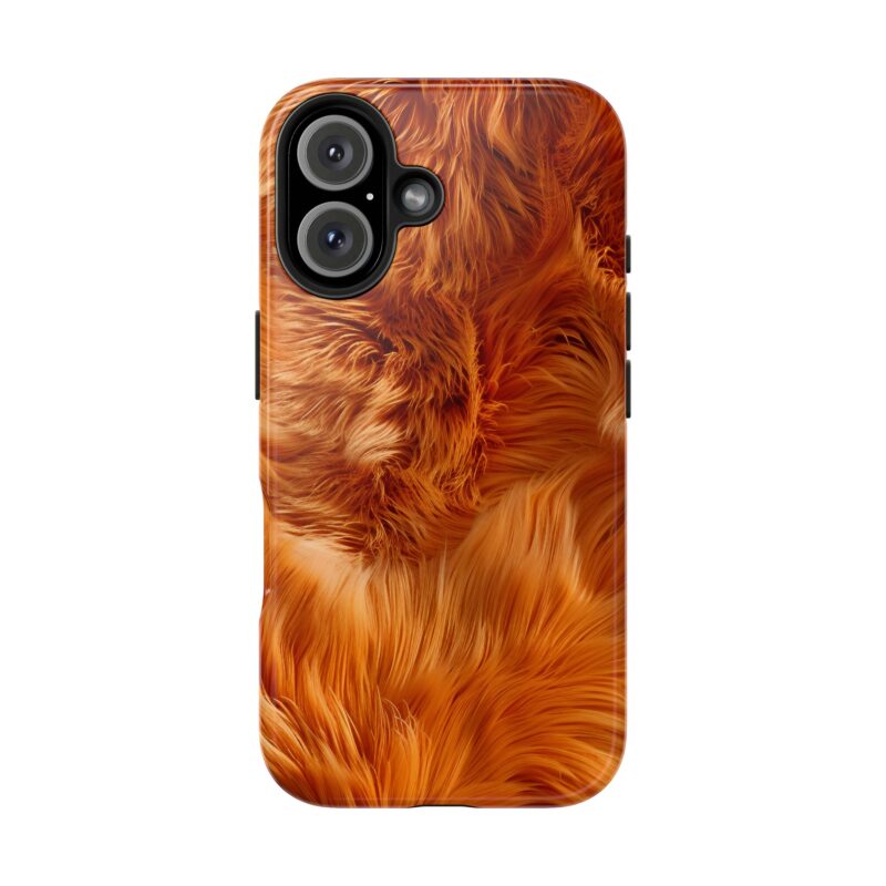 Orange Fur Bliss iPhone 16 Case
