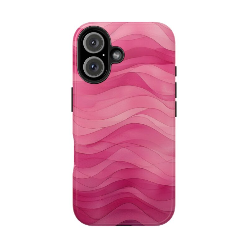 Watercolor Pink Wave iPhone 16 Case