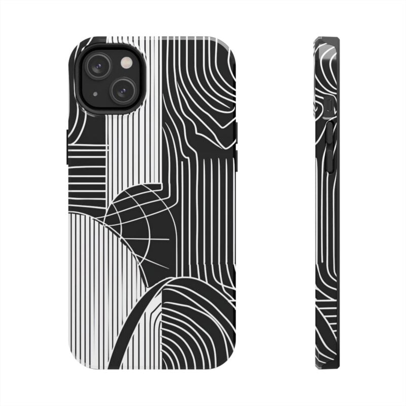Minimalist Black Line Art Phone Case 22