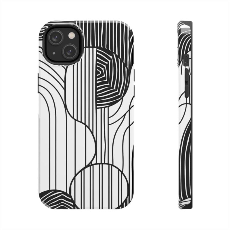 Abstract Monochrome Pattern Phone Case 2