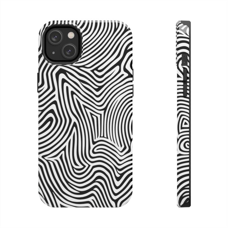Black and White Line Art Phone Case 2