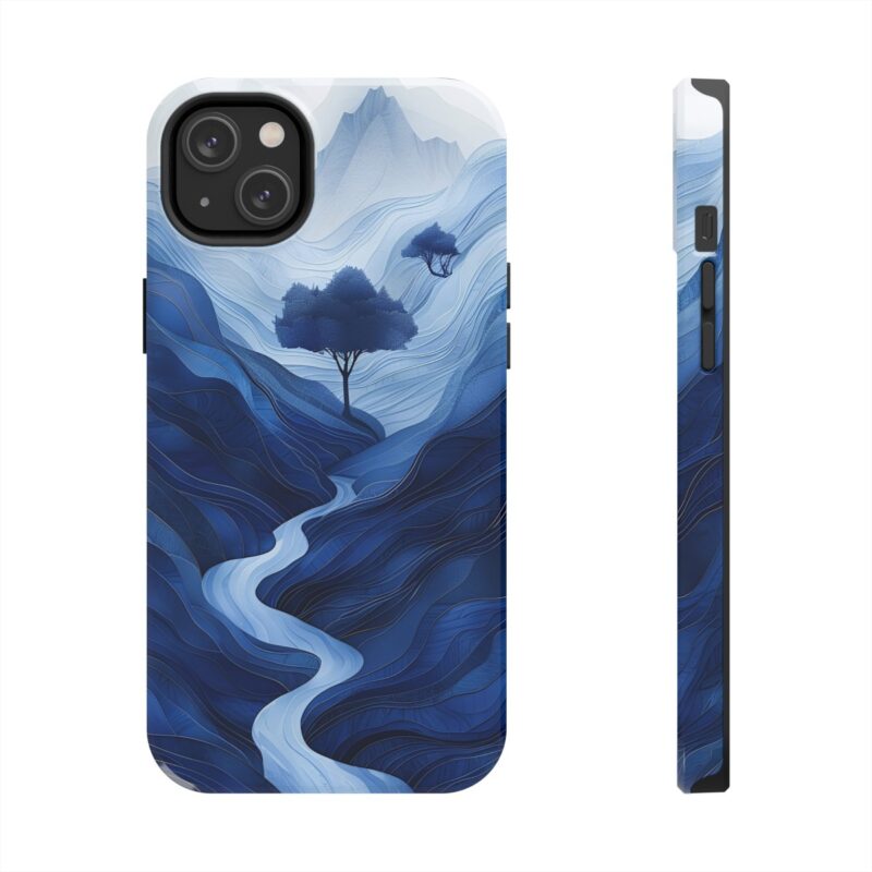 Whimsical Mountain Flat Paper Cut Phone Case 2