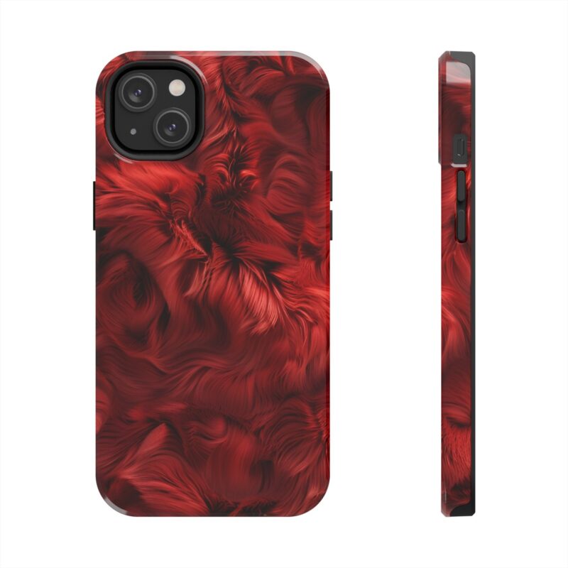 Soft Red Fur Elegance Phone Case 2