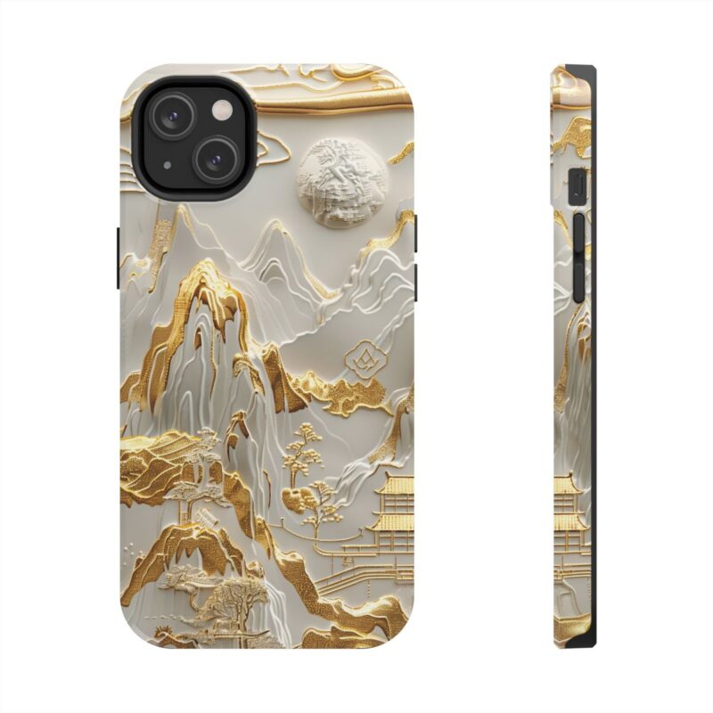 Gilded Landscape Paper Art Phone Case 2