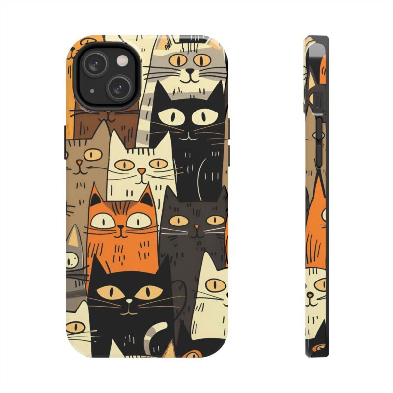 Cartoon Cat Delight Phone Case 2
