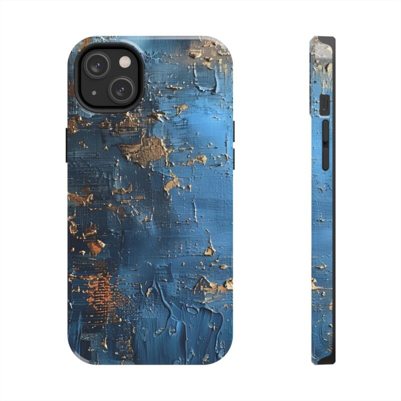 Vintage Blue Elegance Oil Painting Texture Phone Case 2