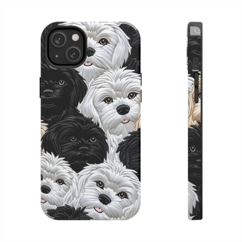 Furry Friends 3D Embroidered iPhone 14 Plus Case