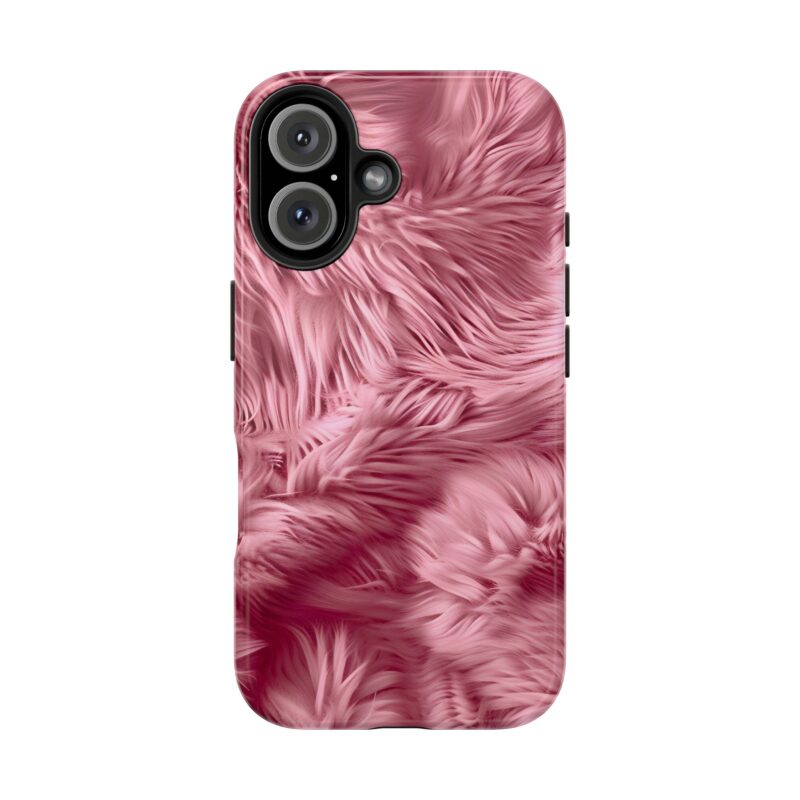 Furry Pastel Pink Delight iPhone 16 Case