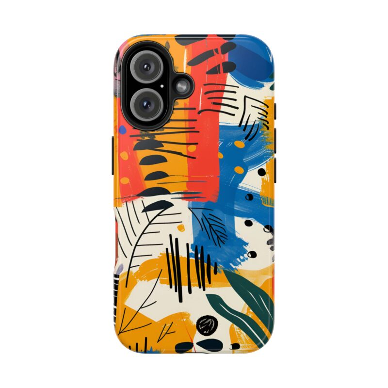 Multicolored Bold Graphic iPhone 16 Case