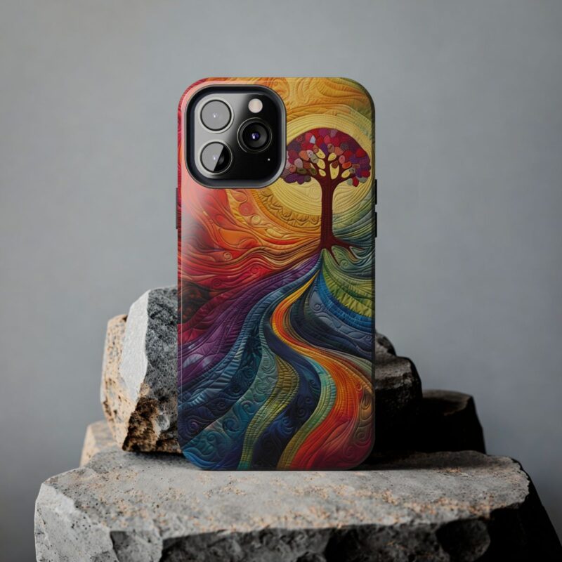 Enchanting Medieval Quilt Phone Case - Image 7