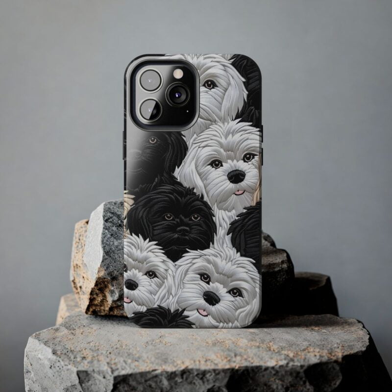 Furry Friends 3D Embroidered iPhone 13 Pro Max Case