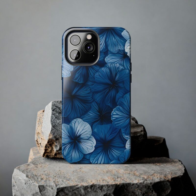 Shibori Flower Tessellations Phone Case - Image 7