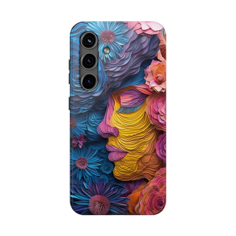 Blossom Lady Paper Cut Phone Case 4
