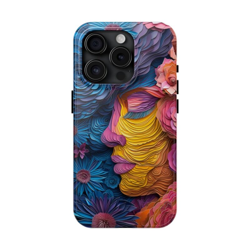 Blossom Lady Paper Cut Phone Case 5