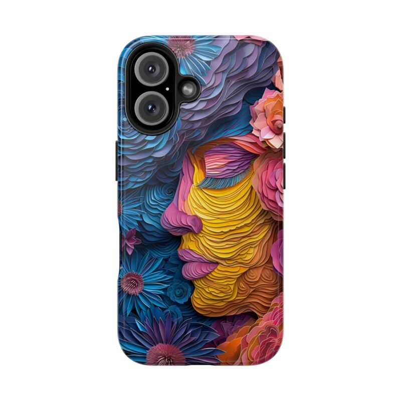 Blossom Lady Paper Cut iPhone 16 Case