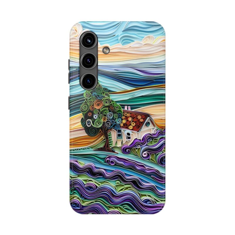French Countryside Paper Quilling Phone Case 4