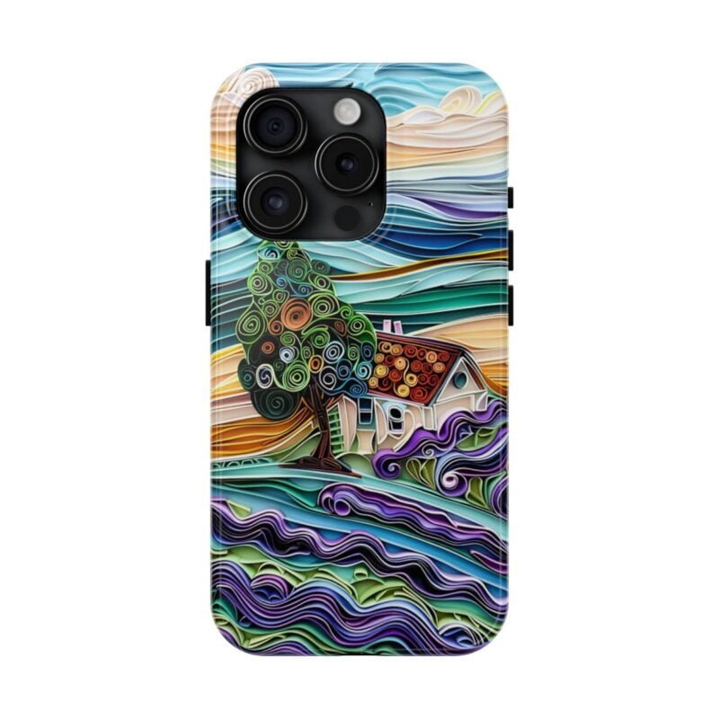 French Countryside Paper Quilling Phone Case 5