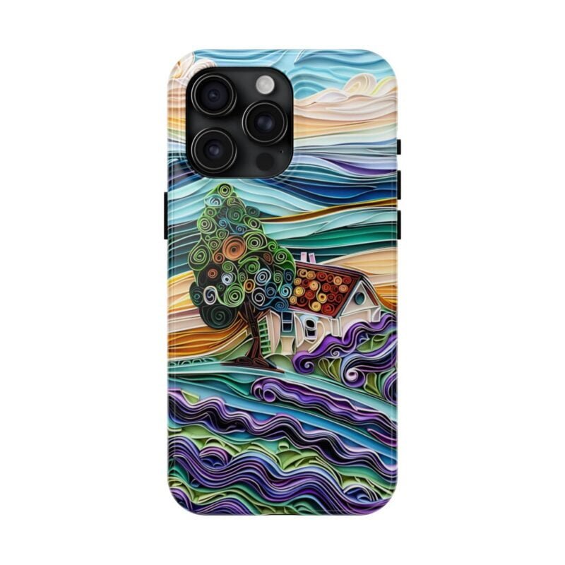 French Countryside Paper Quilling Phone Case