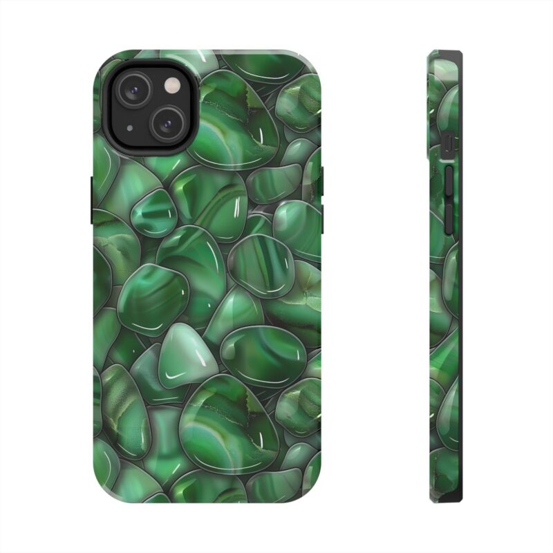 Jade Green Pebbles Phone Case 2