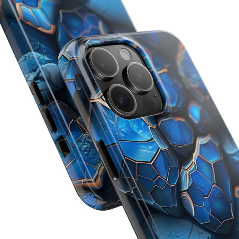 Luminous Blue Rocks 3D Phone Case 1