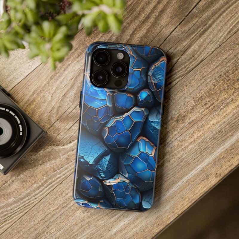 Luminous Blue Rocks 3D Phone Case 3