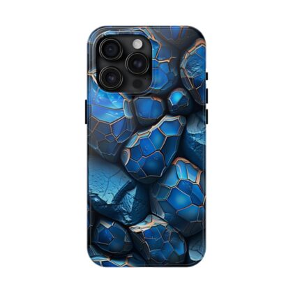 Luminous Blue Rocks 3D Phone Case
