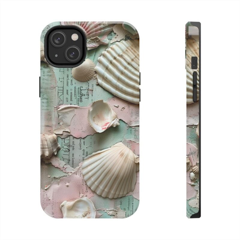 Seaside Shells Vintage Junk Journal Phone Case 2