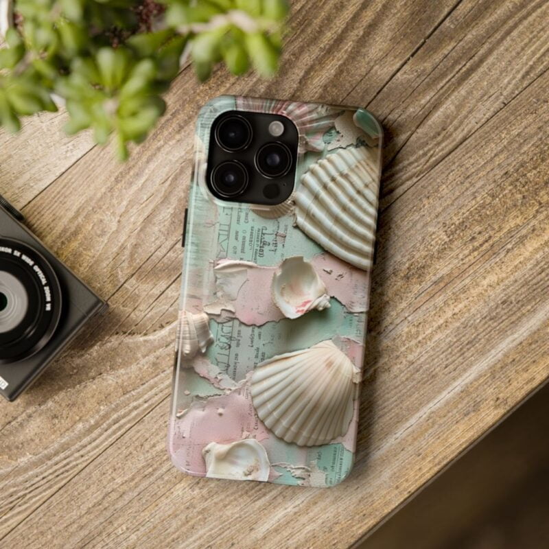 Seaside Shells Vintage Junk Journal Phone Case 3