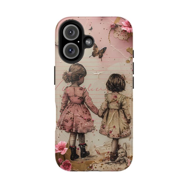 Cute Sisters Junk Journal iPhone 16 Case