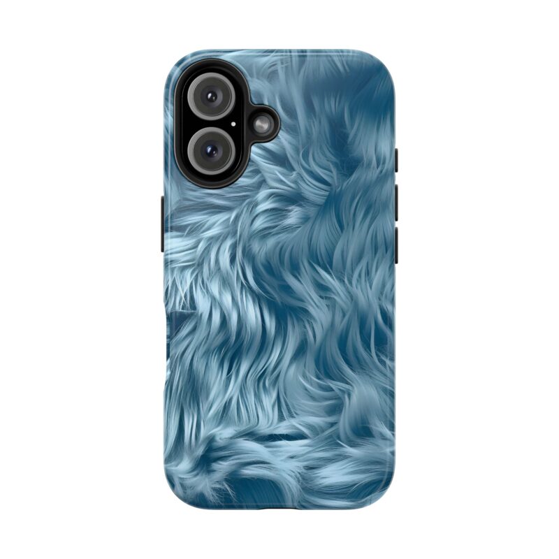 Blue Furry Dream iPhone 16 Case