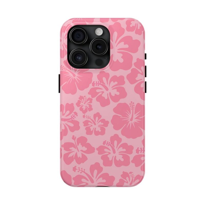 Blushing Hibiscus Blooms iPhone 15 Pro Case