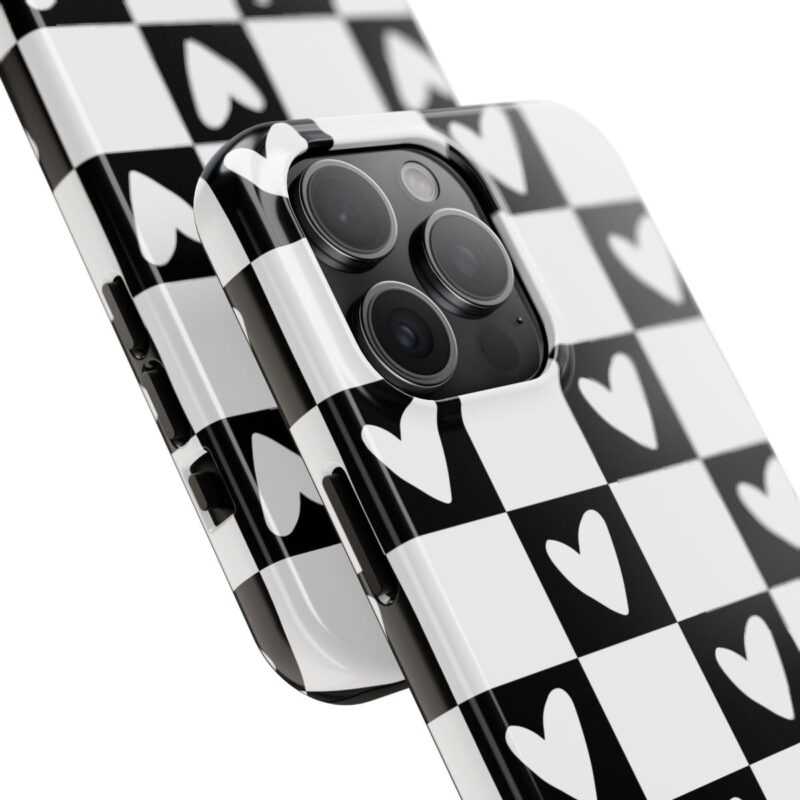 Classic Love Checkered Phone Case - Image 3