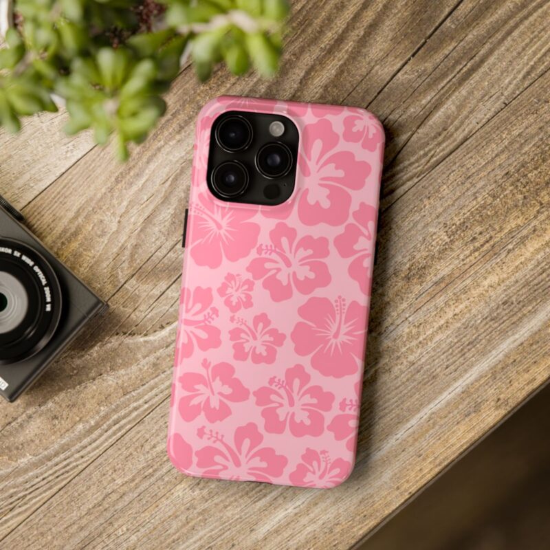 Blushing Hibiscus Blooms Phone Case 3