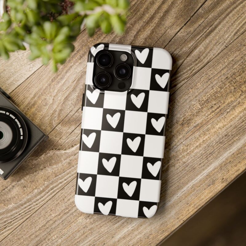 Classic Love Checkered Phone Case - Image 5