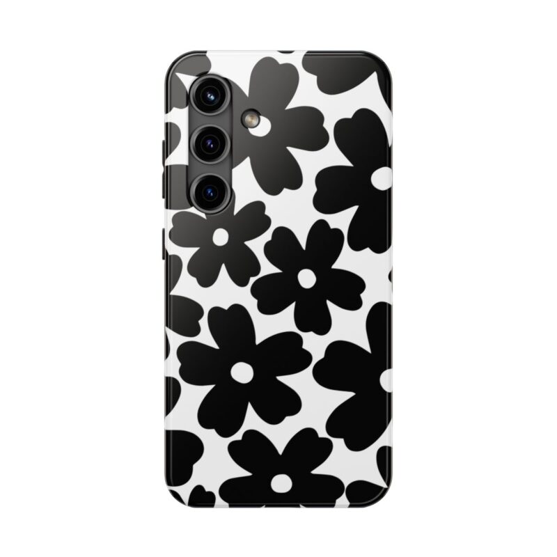 Monochrome Floral Delight Phone Case - Image 6
