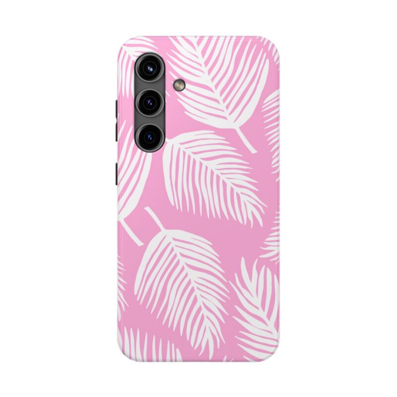 Blush Palm Leaves Samsung Galaxy S24 Case