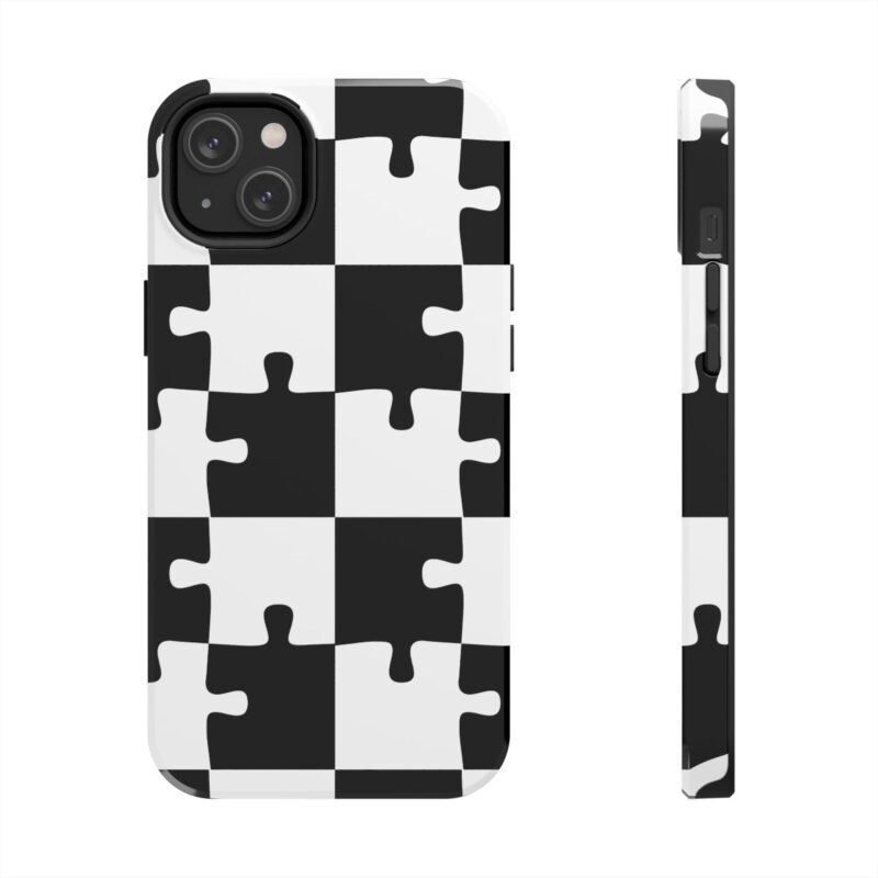 Monochrome Jigsaw Puzzle iPhone 14 Plus Case